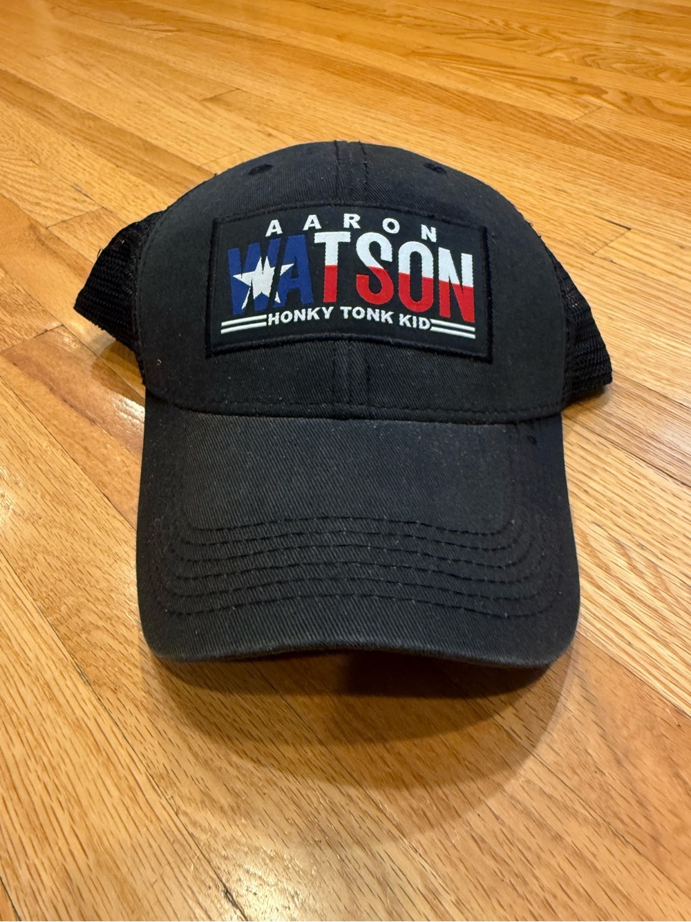 Aaron Tson Black Trucker Hat - Honky Tonk Kid Patch